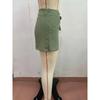 Casual  Color Skirt Pants  Women High Waist Texture Sensation Simple Design Comfortable Fit Trousers