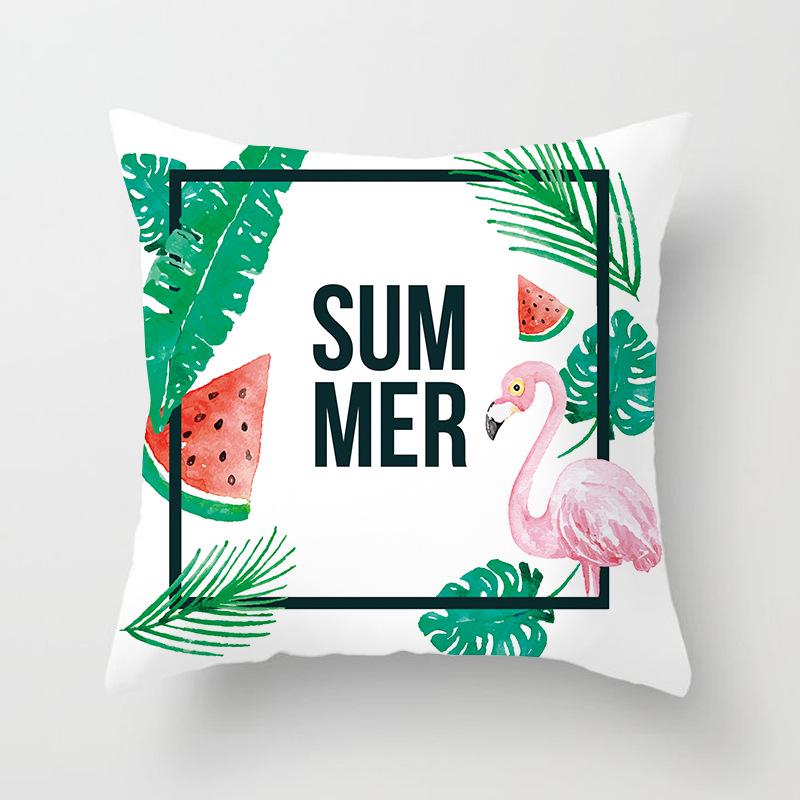 Ins Home Cartoon Plant Digital Printing Car Pillow Cushion