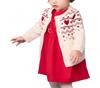 Petit Bateau Cardigan Milky Size 36 95cm A0EBI, White/Red, Months,