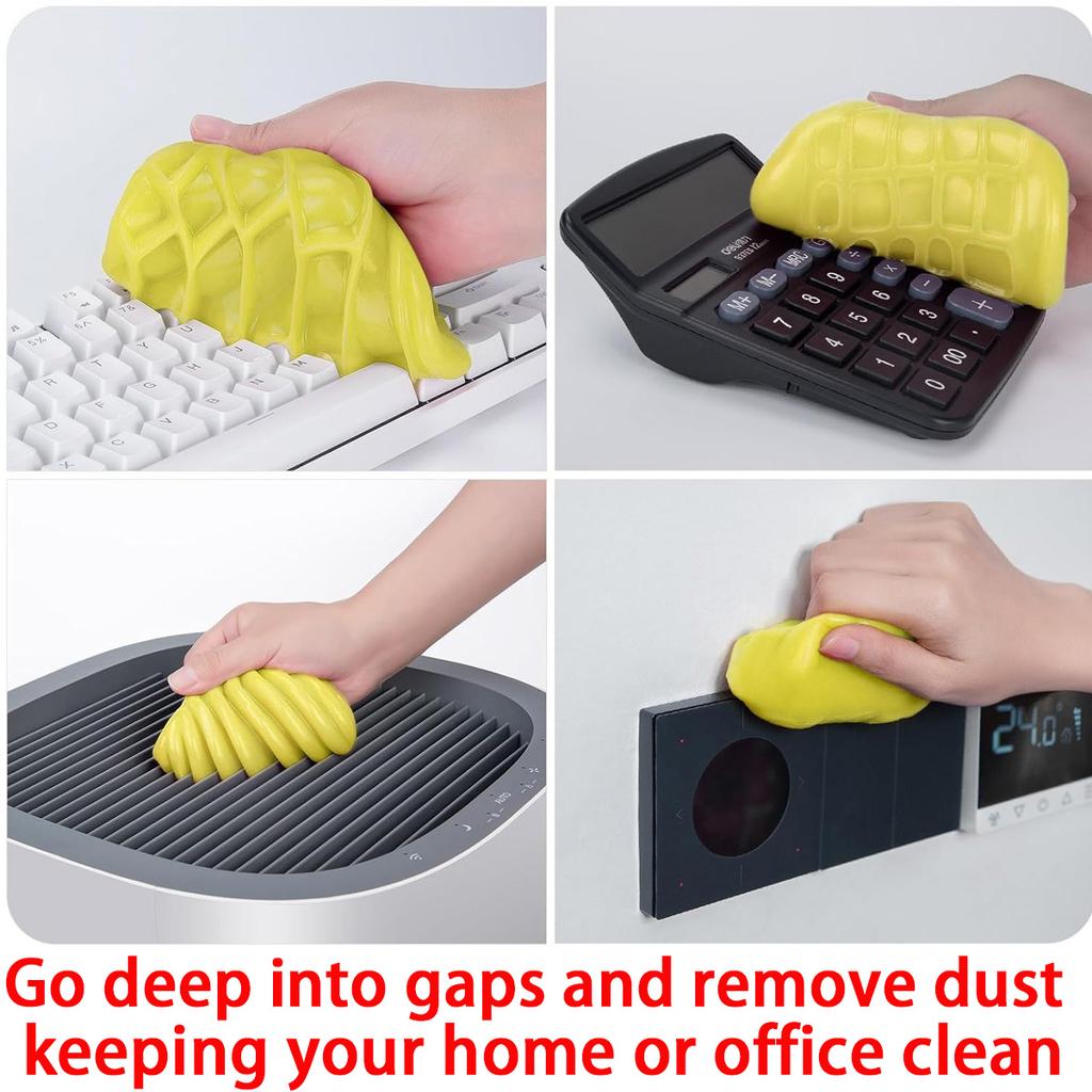 Car Cleaning Gel Details Cleaning Magic Clay Reusable Keyboard Car Vent Dedusting Gel Multi-Purpose Dirt Cleaning Clay 1PC 70g