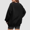Felpa Oversize da Donna Girocollo Casual Vestibilità Larga Pullover Manica Lunga Tessuto Morbido Confortevole per l'Uso Quotidiano