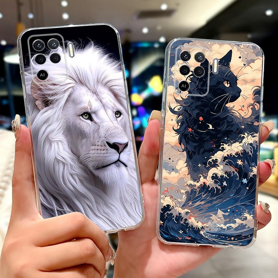 For Oppo Reno 5 Lite Case CPH2205 Fashion Painted Cover Soft Slim Phone Case For Oppo Reno5 Lite Reno 5F 5Z Reno5F Reno5Z Fundas