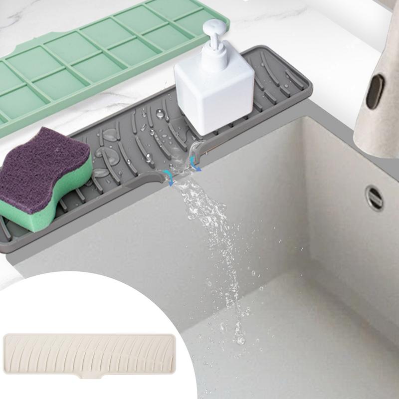 Silicone Tableware Cushion Anti Slip Sink Tray Kitchenware Protection Mat Dish Drying Cushion Pad Non-slip Bathroom Gadgets