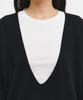 GENERALIDEA [Bora Pick] Deep V-Neck Loose Fit Knit Pullover [Black] / Gf3Lkp506