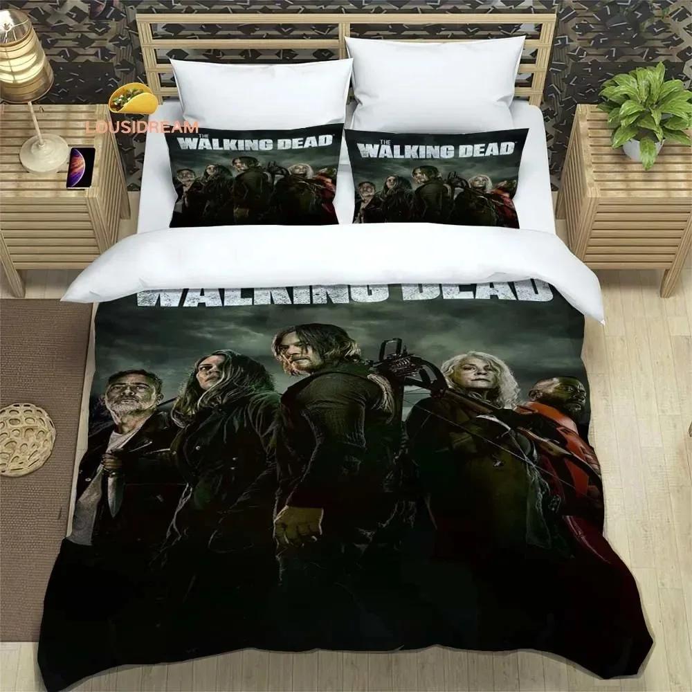 Poster The Walking Dead Sheets Quilt Covers Bedding Dormitory Sheets Bedding Set Soft Warm Bedding Set