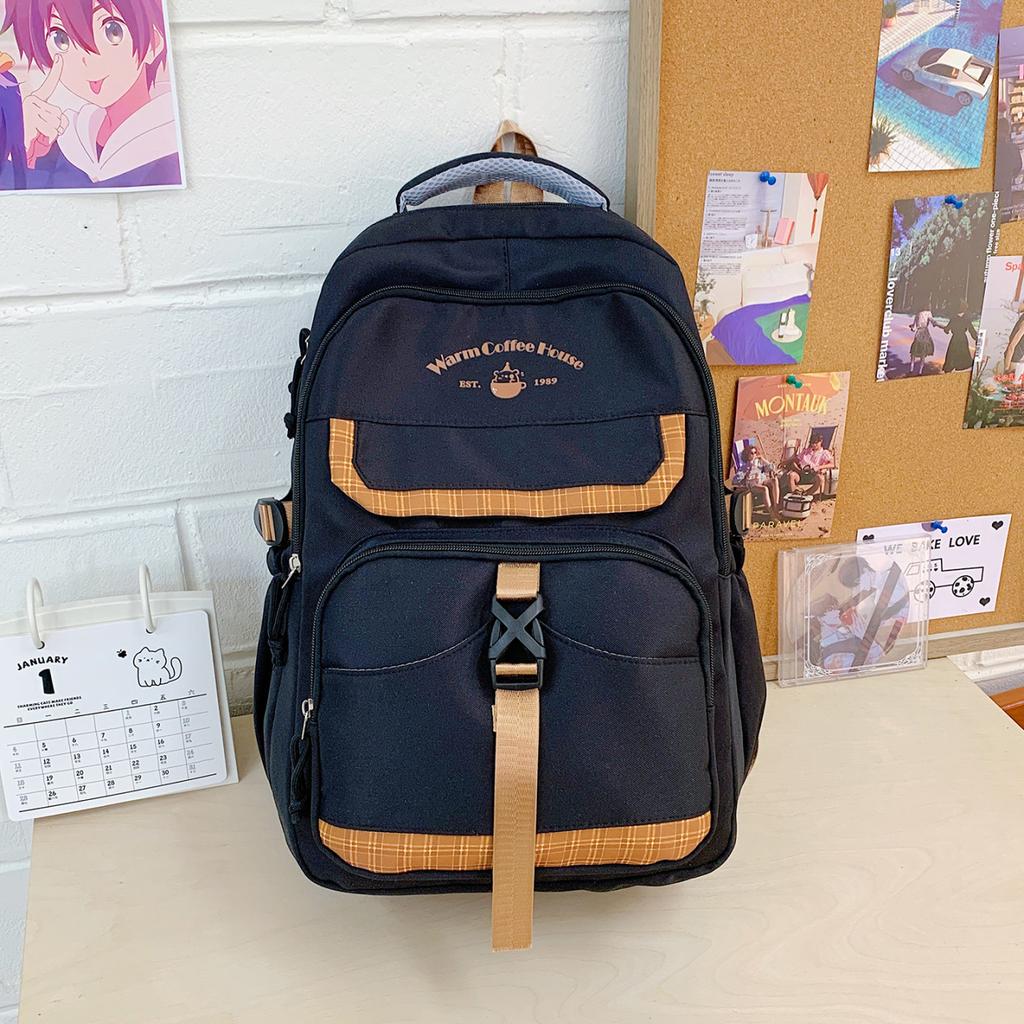 Schoolbag1011 new Japanese ins high value college style junior high school students multi-compartment lightweight backpack women's schoolbag