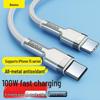 Baseus Cablu de Încărcare Rapidă USB-C la USB-C de 100W