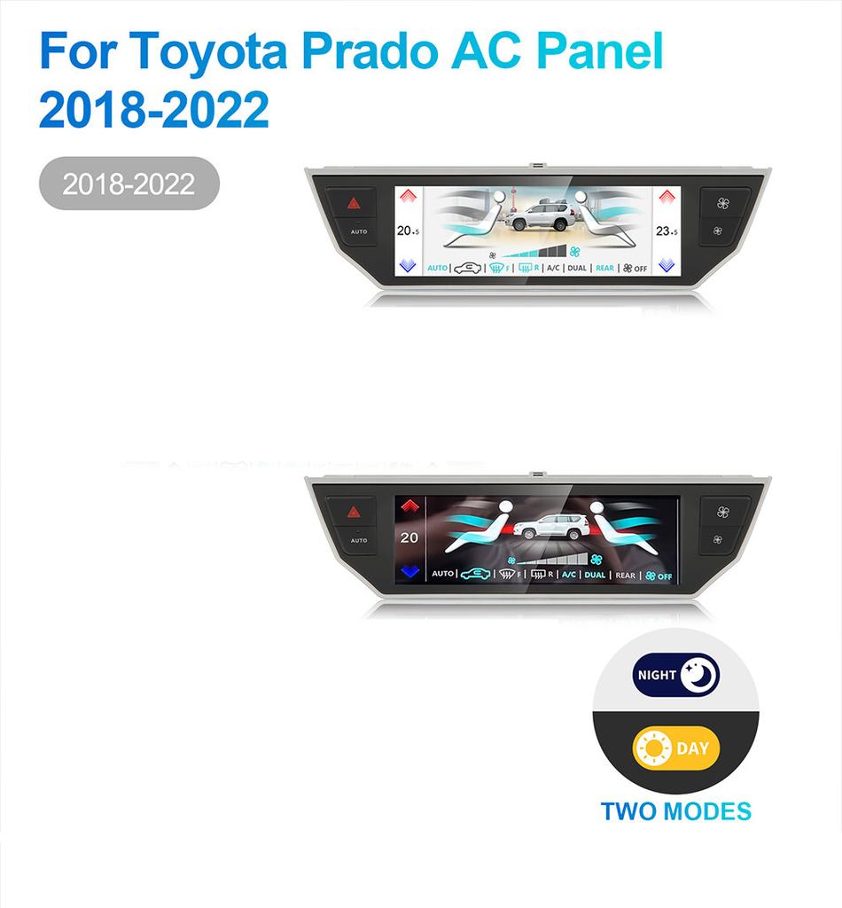 A/C Touch Screen Control Panel For Toyota Land Cruiser Prado 2018-2022 Plug&Play