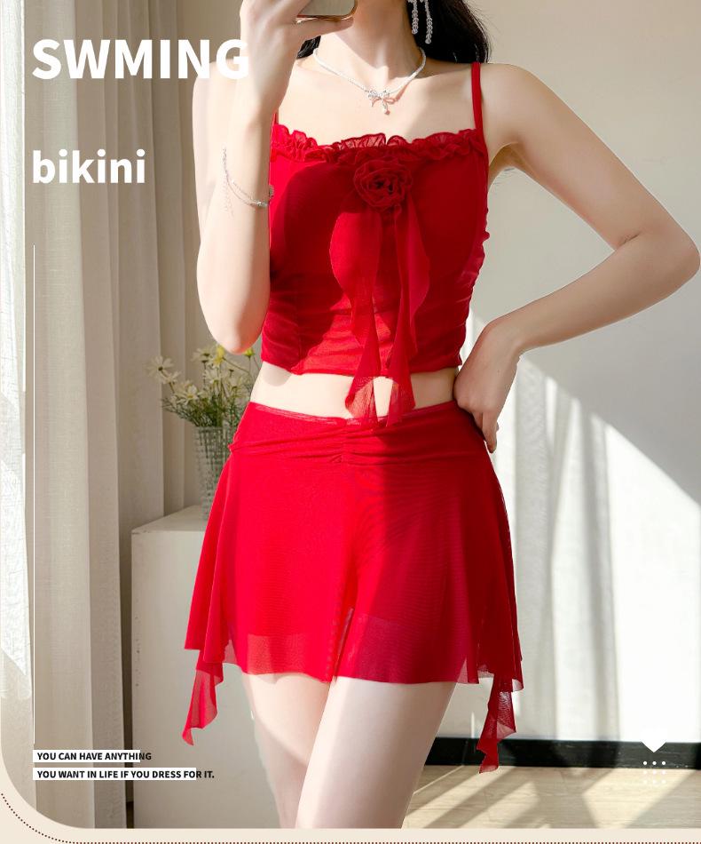 Fairy Women's Red Halter Neck Bikini - Sexy Bali Style Swimwear