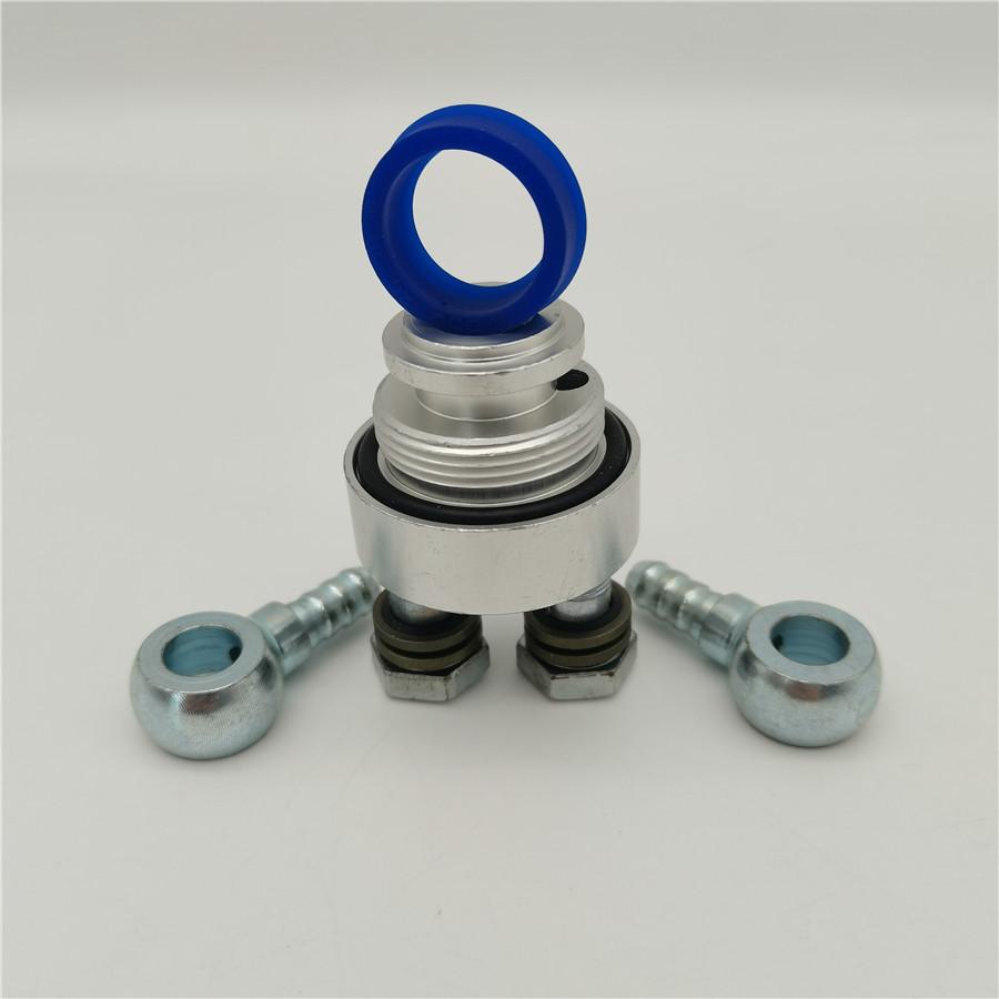 Motorcycle Oil Cooler System Adapter For GY6 100cc 125cc 150cc Scooter Engine