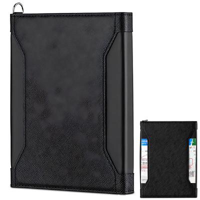 Passport Card Compact Wallet Integrated Skimming Easy Perfect for Business and PU Black [Mellbo] Case, Travel, Holder, Holder, Management, Prevention,
