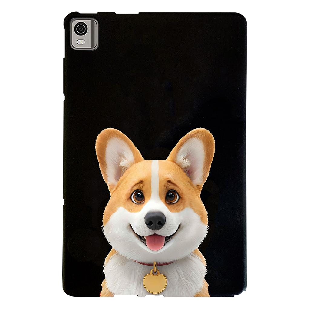 Cartoon-Welpen-Katze, weiche schwarze TPU-Schutzhülle für Nokia T21, Nokia T10, stoßfeste Tablet-Hüllen