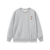 Kids Girls' Faux 2-Piece Plush Sweatshirt