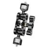 Double Ballheads Flexible Arm Clamp 1/4in Screw Mount for Camera Accessories Mount Aluminum Alloy Clamp