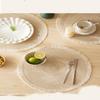 4Pcs/Set Braided Placematwashable Pp Heat Resistant Table Place Mat For Kitchen Xmas Dining Table Party Decor