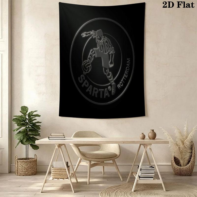 Sparta Rotterdam Wall Hanging Printed Fabric Blanket Decorative Tapestries for Bedroom Living Room Home Decor