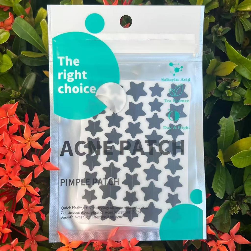 Star-Shaped Hydrocolloid Pimple Patches for Face, Stickers for Skin