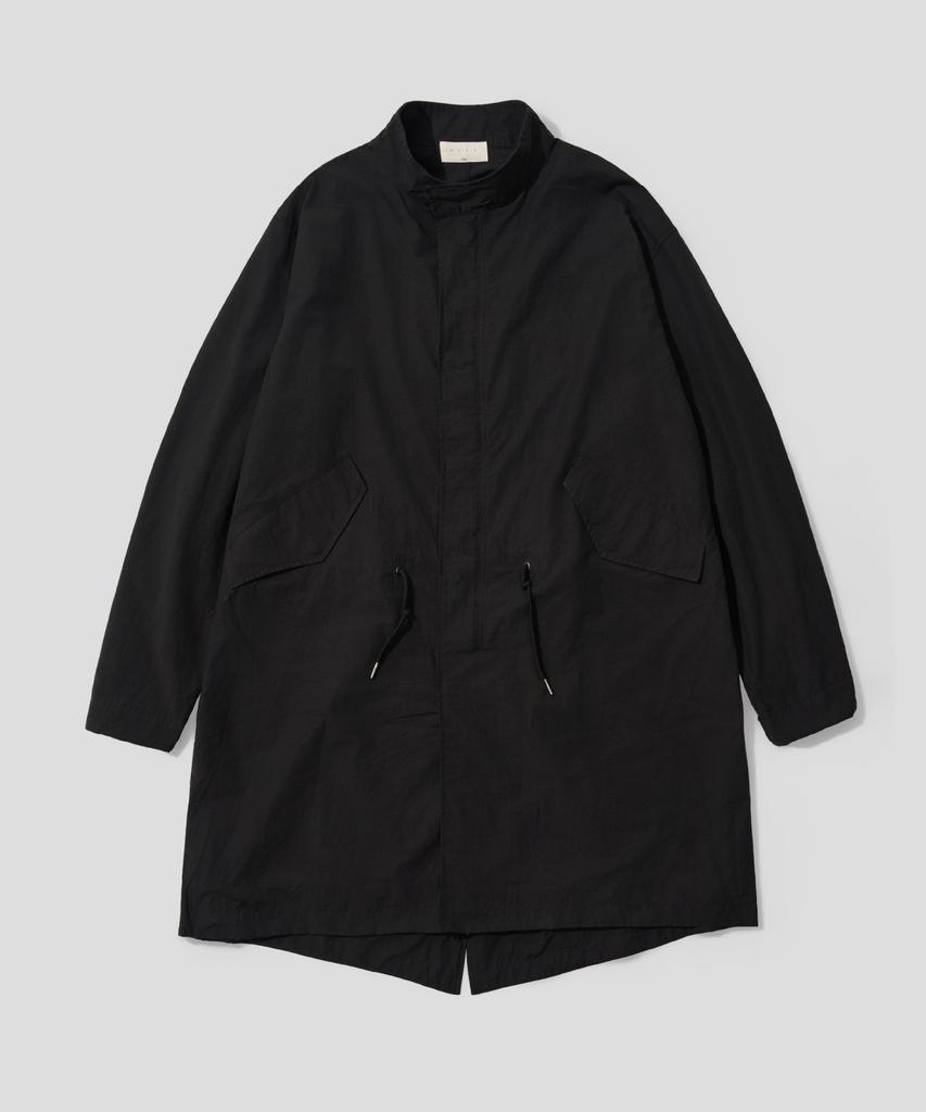 ANDAGAIN Transitional Fishtail Field Jacket (Black