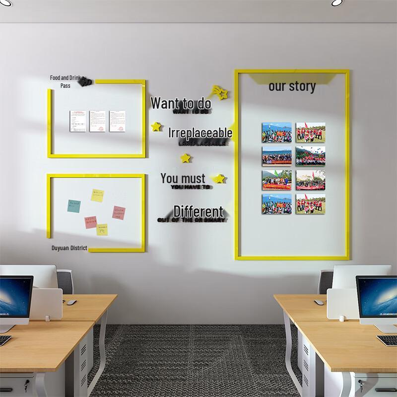WEZHO Corporate Culture Wall Sticker with Employee Display