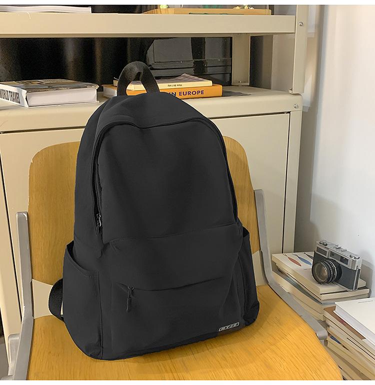 

Schoolbag Women s Simple Versatile Campus Backpack College Style Male Student Backpack Casual Women s Bag чорний