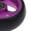 Wheelchair Front Caster Wheel, 4" PU Solid Tire with Aluminum Alloy Hub, Bearing I.D. 8mm, Swivel Caster Replacement