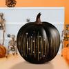 Twinkle LED Light Pumpkins with Timer Timer Lighted Sparkling Starry Night Glass Pumpkin for Home Bedroom Bathroom Hallway