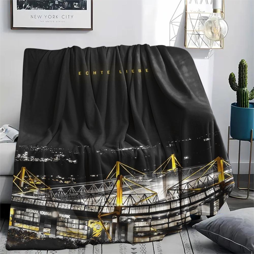 1pz Coperta in Flanella con Stampa di Dortmund, Alta qualità Confortevole per Tutte le Stagioni, Decorazione per la Casa, Calore e Comfort, Perfetta per Regali di Natale28