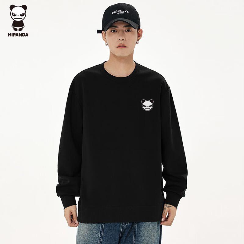 HIPANDA Men s Logo Graphic Round Neck Sweatshirt XL
