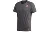 T Shirts Men's Gray Crew Neck Moderate Straight Fit GH7895