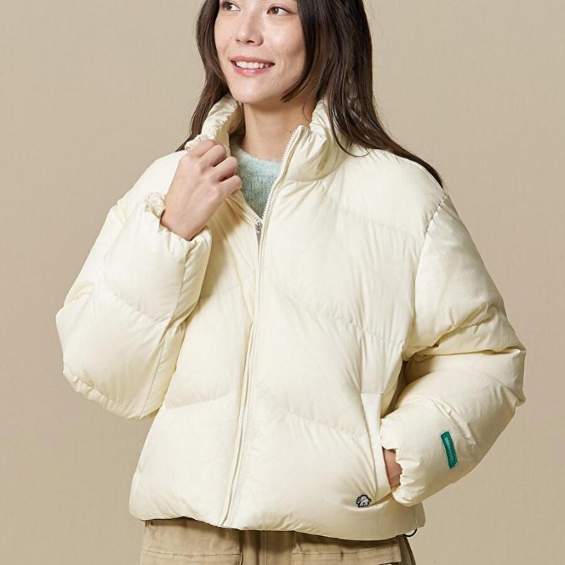 Curve Quilted Puffer Down  Beige  [23fw]
