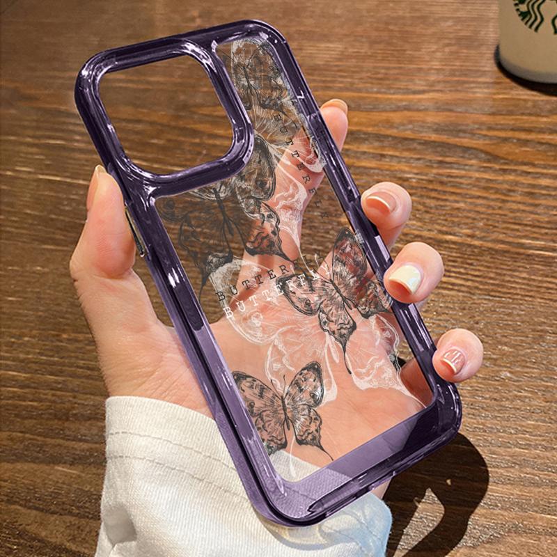 Black Flower Phone Case For iPhone 14 Pro Max Case iPhone 15 Pro Max 11 13 12 7 8 Plus XR XS X SE Soft Silicone Shockproof Cover