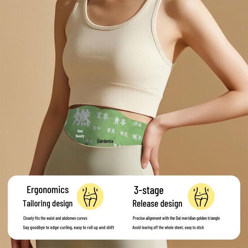 Mugwort Herbal Abs Patch: Acupoint & Navel Patches for Belly Heat Therapy