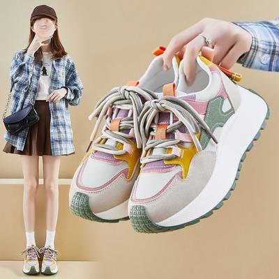 Scarpe Casual con Suola Spessa e Rialzo per Sport di Corsa