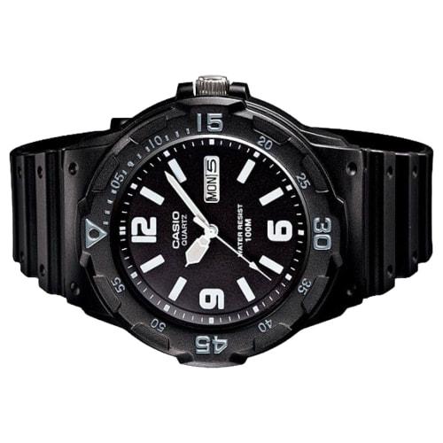 Casio MRW-200H-1B2VDF Men's Analog Dress Watch in Stainless Steel, Made of Stainless Steel. Dress