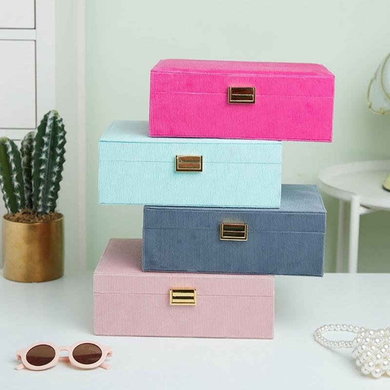 Elegant Large Capacity Jewelry Case Sophisticated Jewelry Casket Large Size Jewelry Display Holder for Travel Home