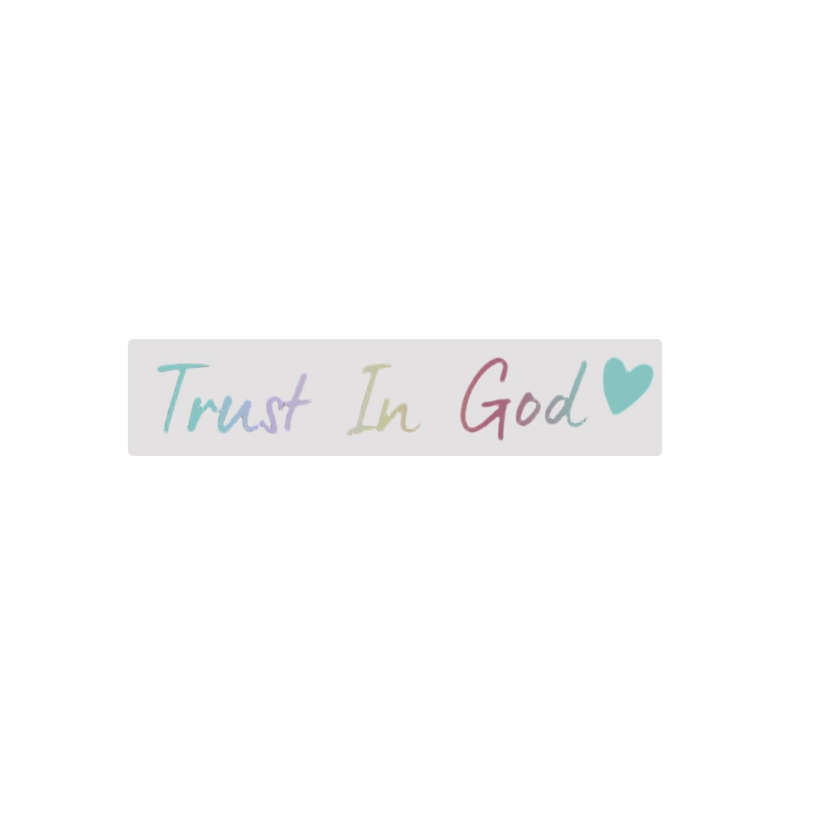 Car Stickers,Cars Decals, Trust In Gods Rearview Mirror Sticker,Trust In Gods Mirror Decals,Suitable For Most Cars, Trucks, Motorcycles, SUVs One Size