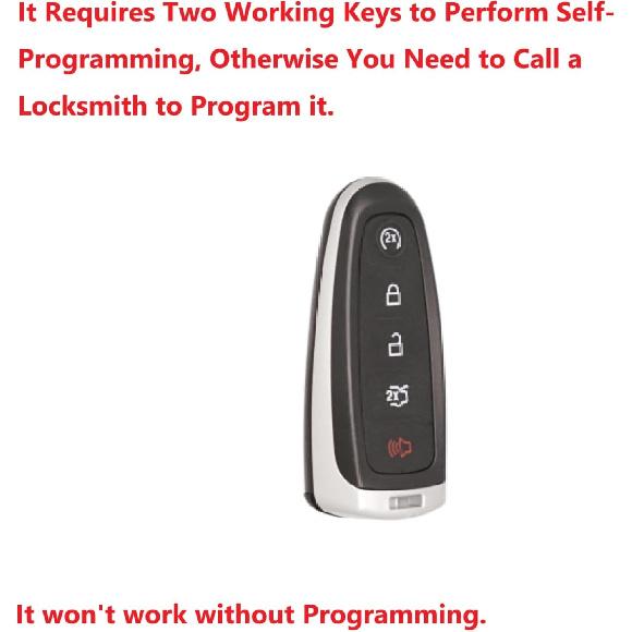 MechanMagic Replacement Car Key Fob Smart Keyless Entry Remote Start Control fits for Ford Explorer Edge 2011-2015 Flex Taurus 2013- Expedition Focus