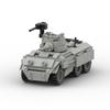 Military Truck Building Block Transport Vehicle M8 Light Armored Vehicle MOC Assembly Model Toys Gifts