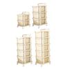 Cart with Storage Drawer, Rolling Wheels, Space-Saving Craft Container,