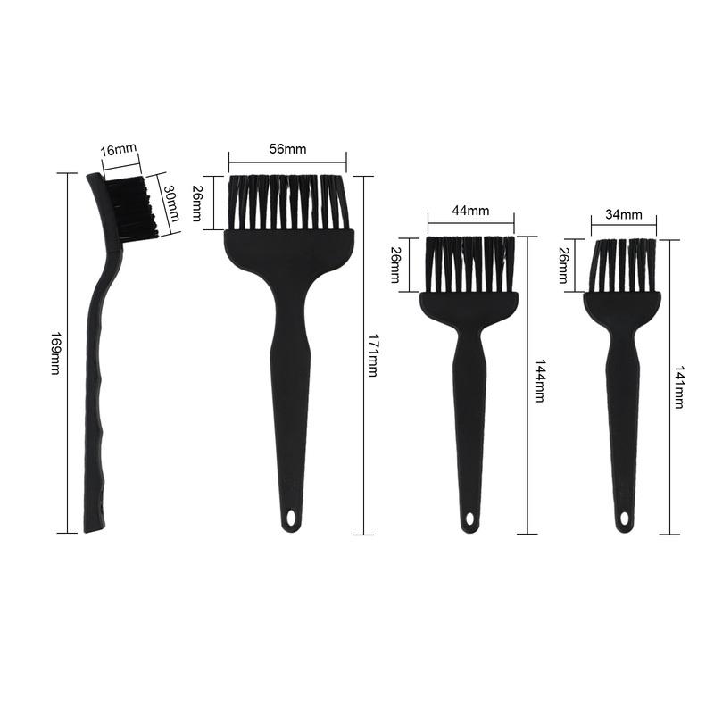 Anti-Static Brush Kit Anti-Static Cleaning Brush Sensitive Electronic Components Various Sizes Conductive PA Bristles