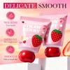 Strawberry VC Hand Cream 30g Brightening Moisturizer for Winter Repairs Dry Cracked Skin with Lightweight Fast Absorbing Formula