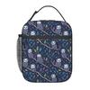 Isolierte Lunchtasche mit niedlichem Faultier-auf-dem-Ast-Muster für Kinder, ideal für Schule und Schule, als Kühlbox oder tragbare Lunchbox.