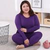 Set Termico Caldo 2 Pezzi Alta Qualità Taglie Forti Donna Long Johns Monocolore Set Sagomati M 10XL