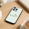 2026-Four-leaf clover Phone Case For iPhone 17 16 15 14 13 12 Max Plus Silicone Black Cover