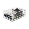 Raspberry Pi 5 Transparenter Acryl-Case mit PWM-Lüfter, Kühlkörper & Kameraschutz