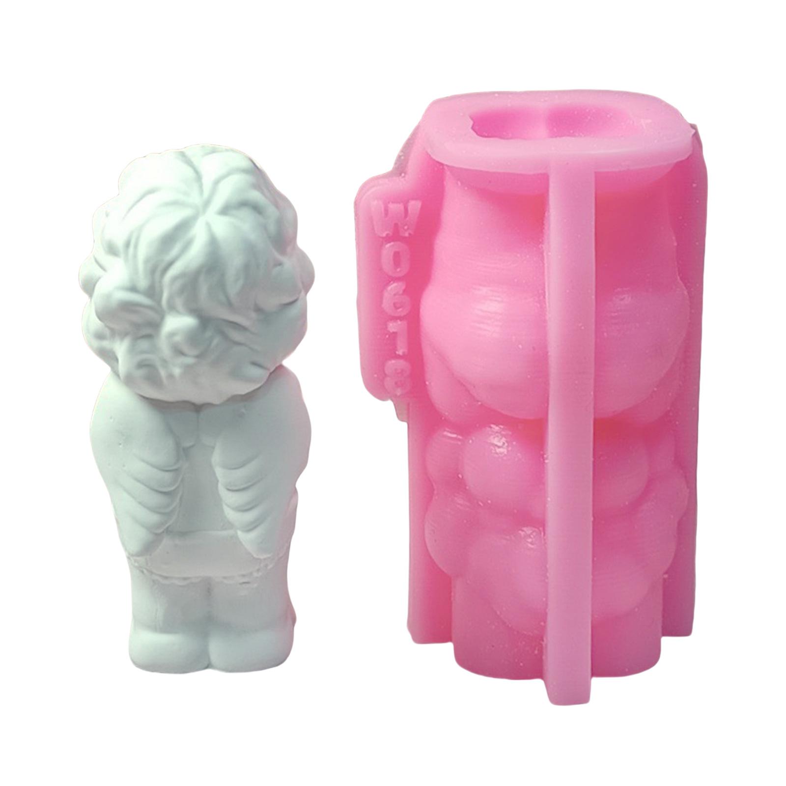 

Форма для настольного украшения Силиконовая форма для фигурки ангела, держащего сердце, Декорация Гипсовая форма Материалы для изготовления ювелирных изделий