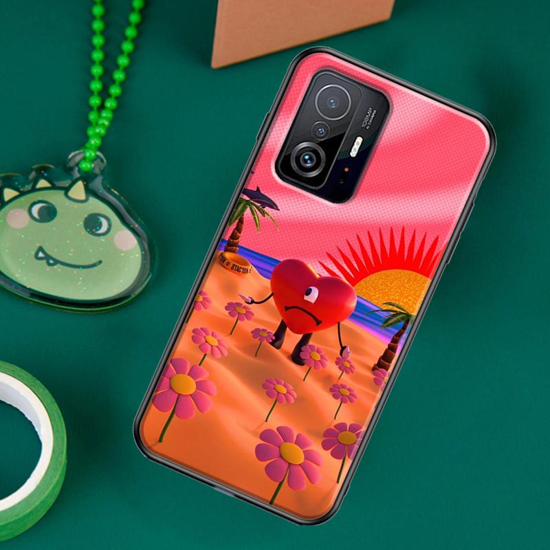 Bad Bunny Herz Regenbogen Farbe Fall Für POCO F5 X5 X3 Pro X4 F4 GT F3 M5s C40 Abdeckung Für Xiaomi 13 12 Lite 11T 12T Pro 12X