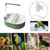 Parrot Bathtub Adjustable with Pump,Bathing Tub Container Gift,Bird Automatic Perch for African