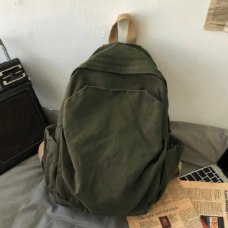 Vintage Canvas Backpack Daypack Convenient and Practical for Work and School