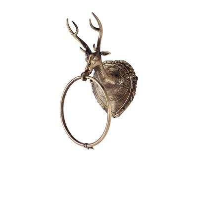 New Royal Stag Design Brass Towel Hanger, Bathroom Accessories, Kitchen Towel Holder